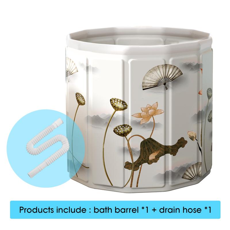 Compact foldable bath tub with 6-layer thermal insulation design