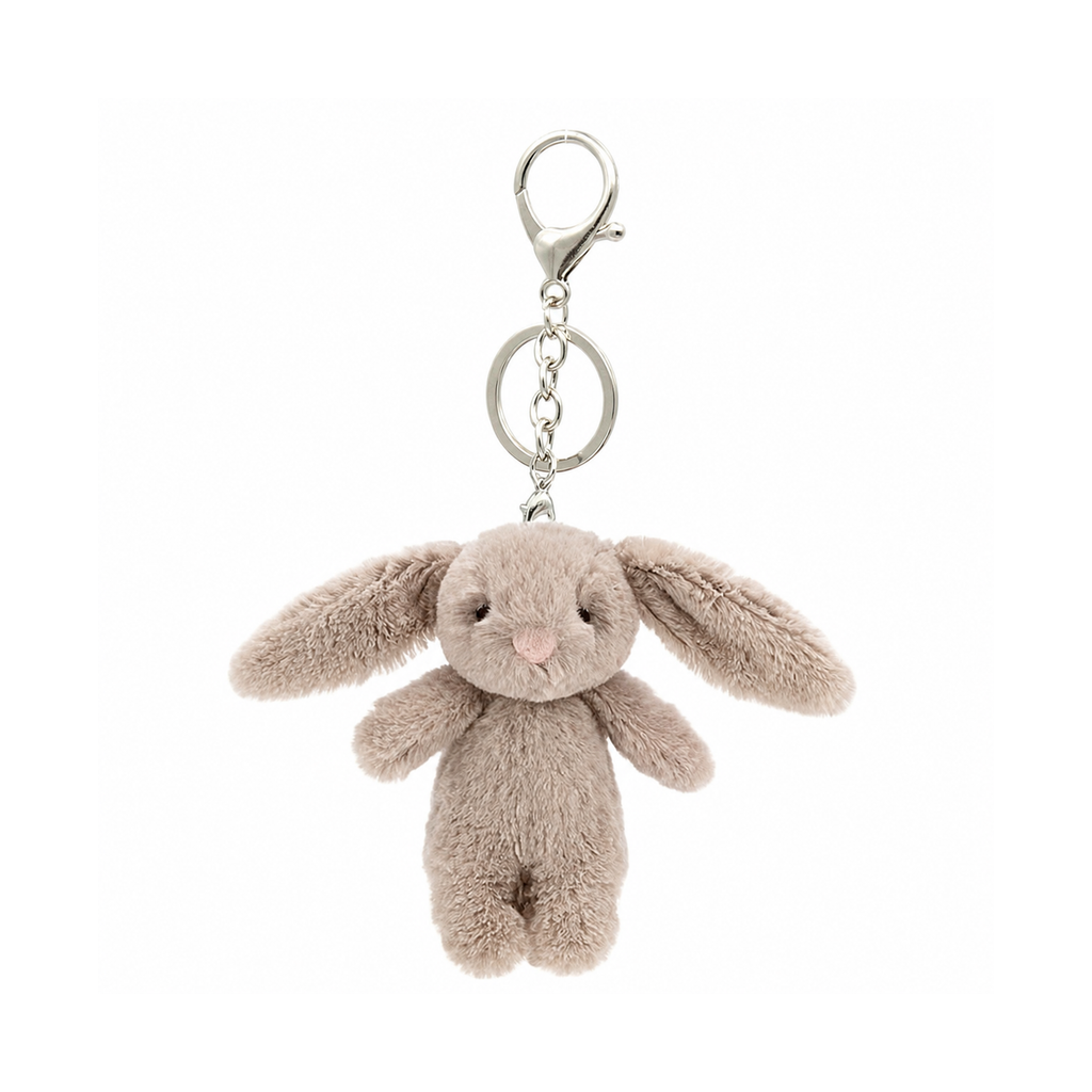 3.5-Inch Plush Bunny Keychain